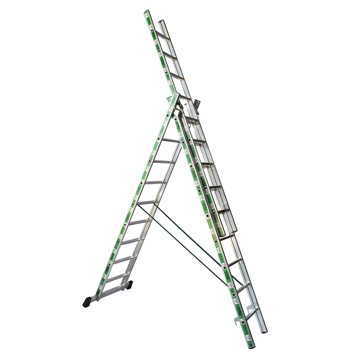 Σκάλα αλουμινίου επαγγελματικής χρήσης τριπλή Σκάλα αλουμινίου επαγγελματικής χρήσης τριπλή